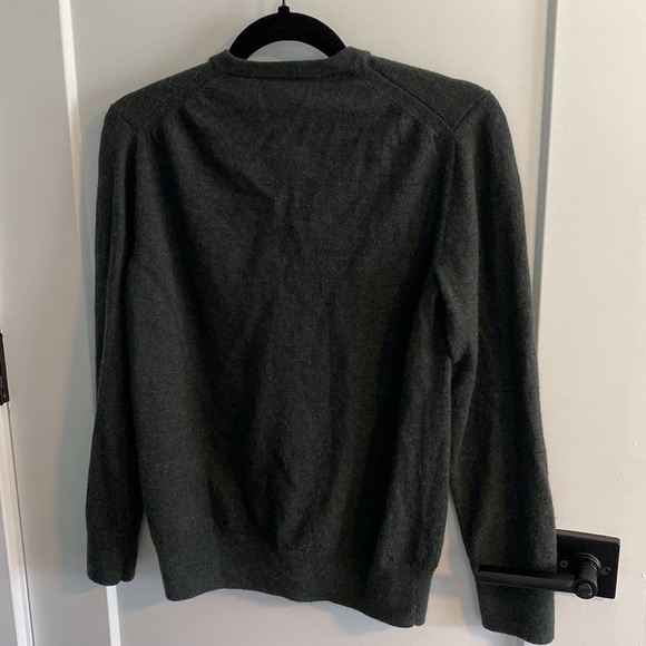 Classic V-Neck Gray Sweater - Picture 8 of 13